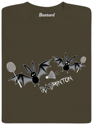 Batminton férfi hosszú ujjú póló Urban Khaki