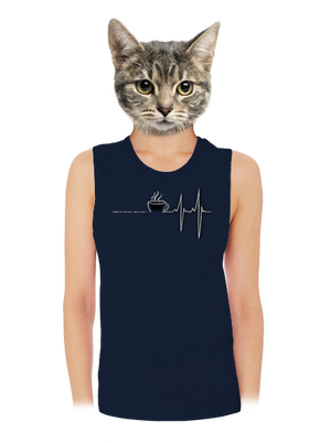 Coffee help női bővített trikó Navy