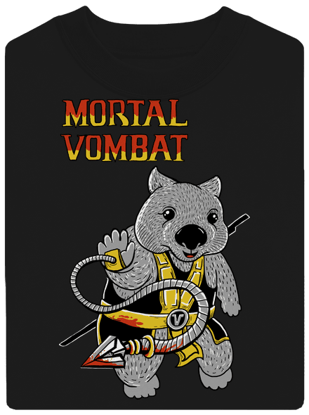 Mortal Vombat unisex crewneck Black