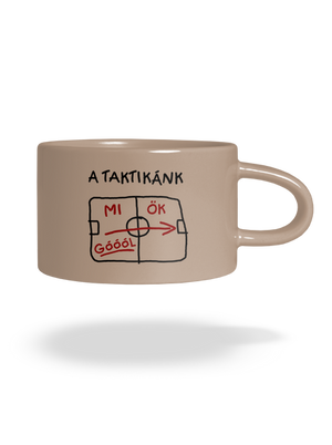 A taktikánk macaron bögre Brown Macaron