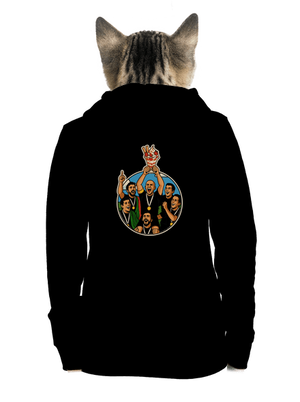 Kehely cipzáras női pulóver Black