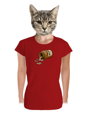 Music Pills prémium női póló Red Mal