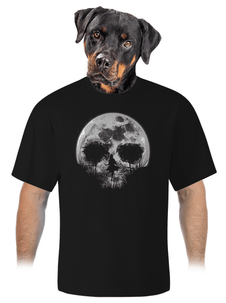 Halálos telihold unisex túlméretezett póló Black