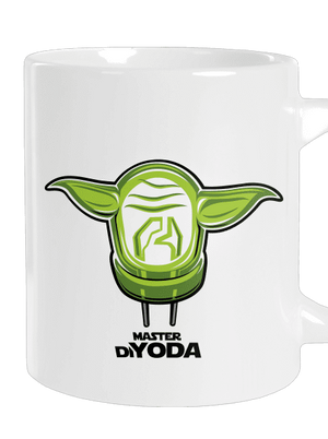 Master DiYoda nagy bögre White