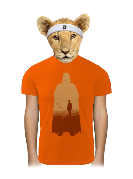 Skywalker gyerek sport póló Neon Orange
