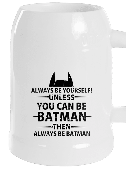Batman söröskorsó White
