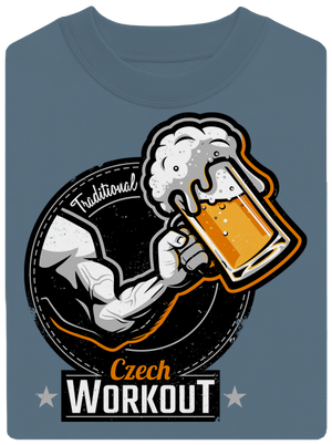 Czech workout unisex crewneck Nordic Blue