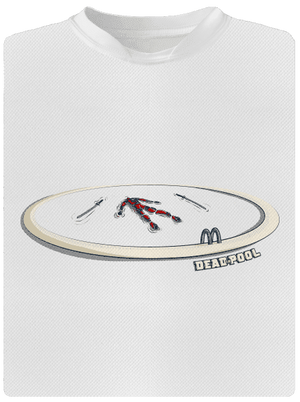 Dead in pool férfi sportpóló White