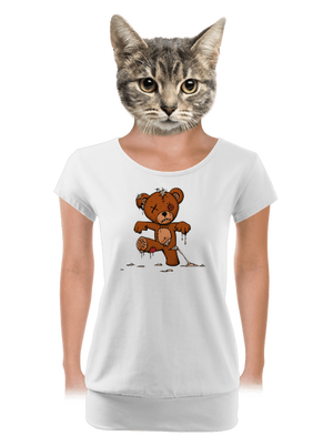 női póló elasztikus alsó szegéllyel