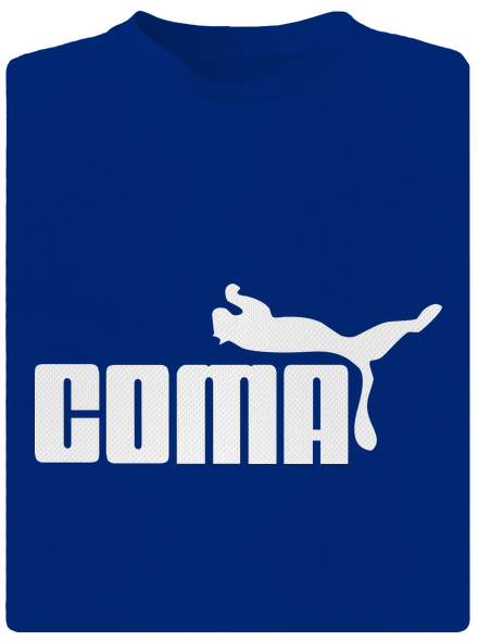 Coma férfi sportpóló Royal Blue Mal