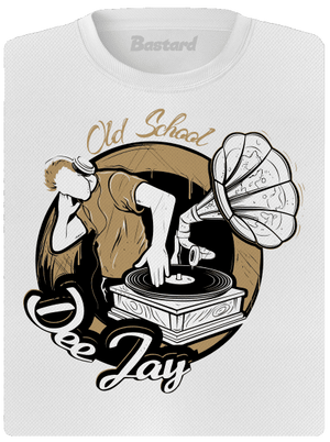 Old School DJ női sportpóló White