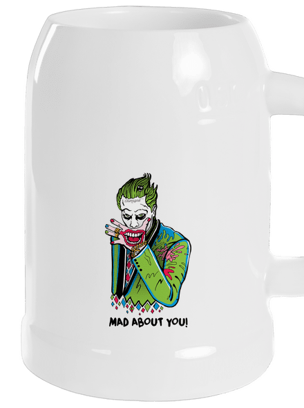 Joker és Harley söröskorsó White