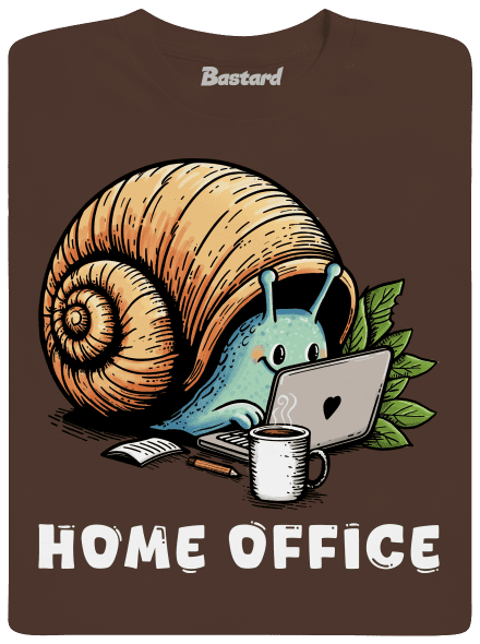 Sneka home office férfi póló Brown
