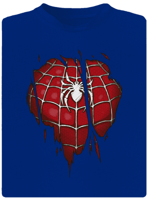 Spider inside férfi sportpóló Royal Blue Mal