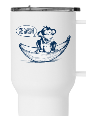 Big banana termosz bögre White