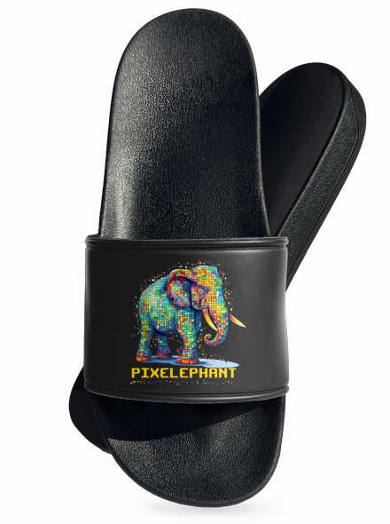 Pixelephant papucs Black