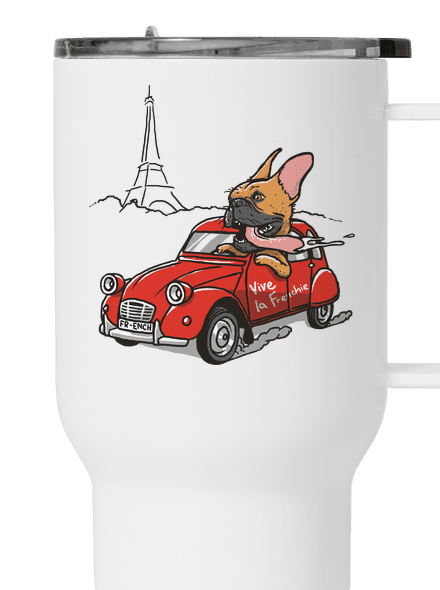Francia buldog termosz bögre White