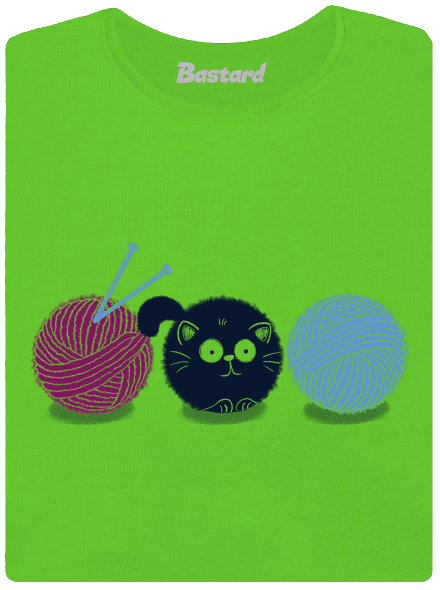 Macska női póló Apple Green