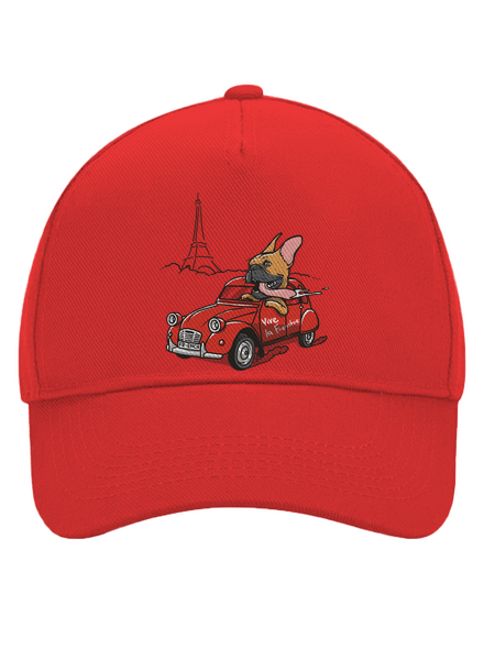 Francia buldog baseballsapka Classic Red