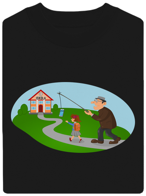 Vissza az iskolába unisex crewneck Black