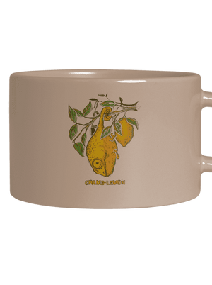 Citrom macaron bögre Brown Macaron