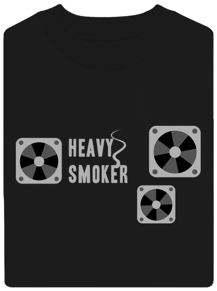 Heavy smoker unisex crewneck Black