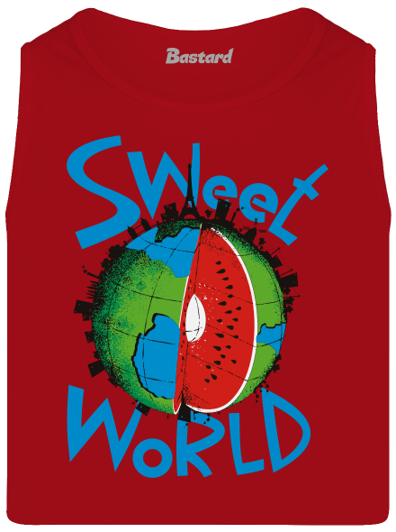 Sweet world férfi trikó Red