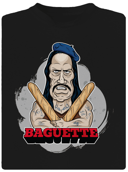 Baguette gyerek sport póló Black