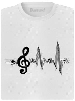 A zene az életem női sportpóló White