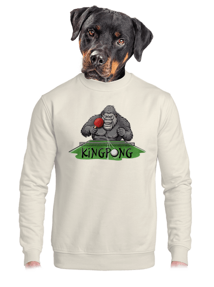 King pong unisex crewneck Off White
