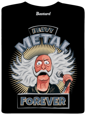 Heavy metal forever férfi póló Black