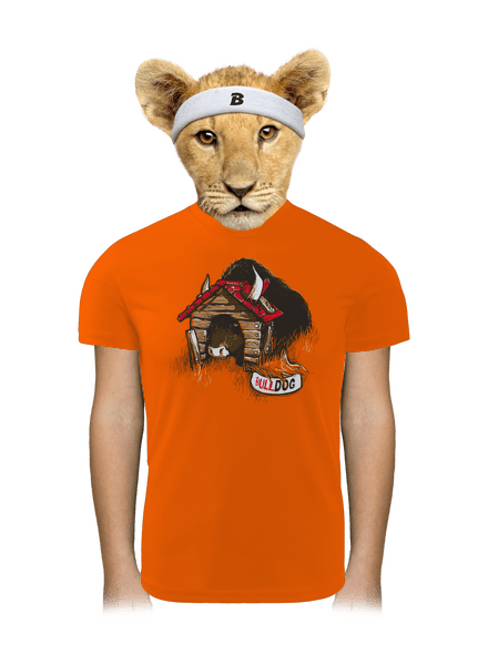 Bulldog gyerek sport póló Neon Orange