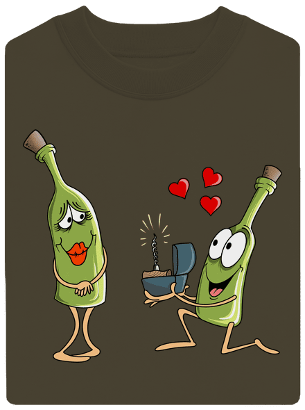 A bor szeretete unisex crewneck Urban Khaki