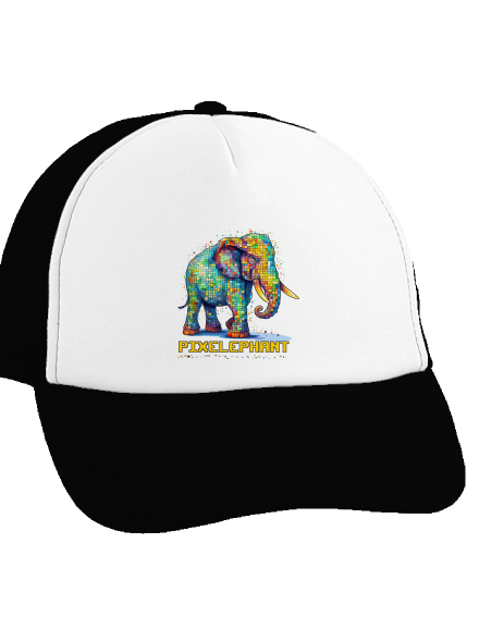 Pixelephant teherautós sapka Black cap