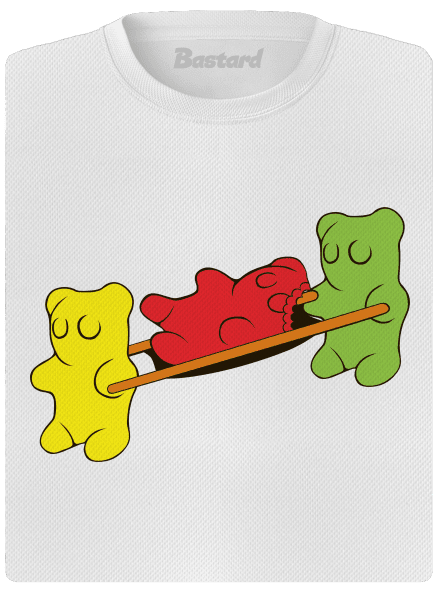 Gumimacik női sportpóló White