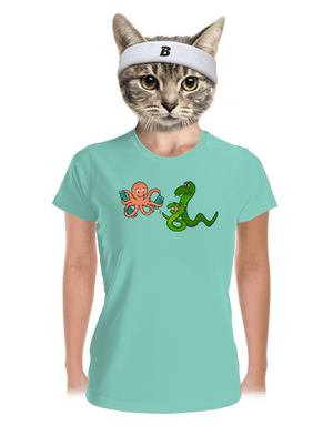 Dühös kígyók női sportpóló Mint Mal