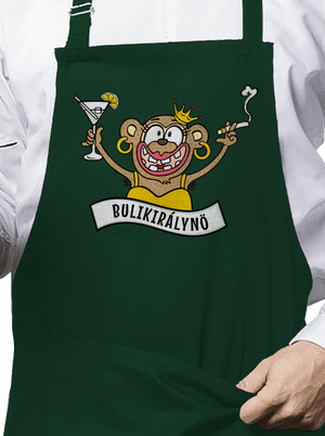 Bulikirálynő kötény Bottle Green