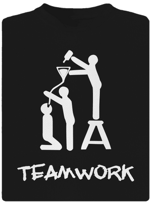 Teamwork férfi sportpóló Black