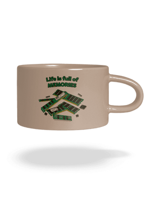 Memóriában tárolva macaron bögre Brown Macaron