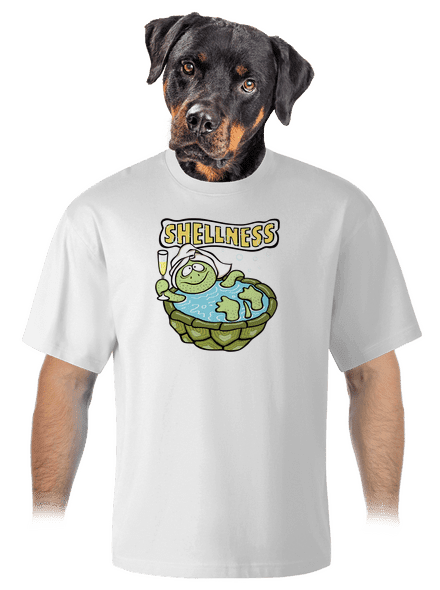 Shellness unisex túlméretezett póló White
