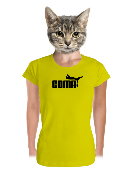 Coma prémium női póló Lemon