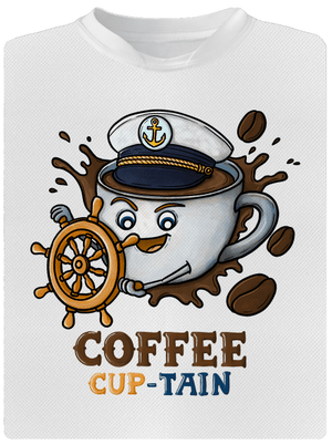 Coffee Cup-tain gyerek sport póló White