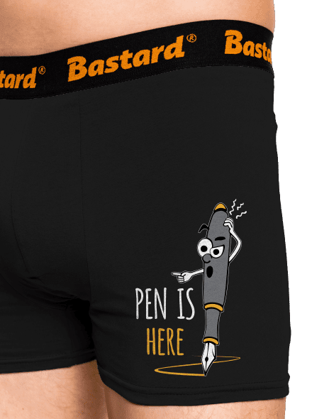 Pen is here boxeralsó Black