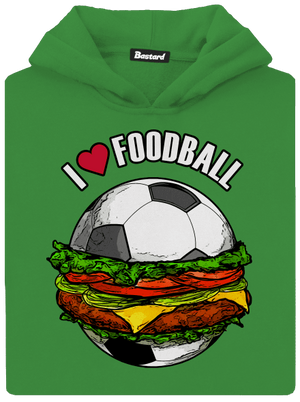 Foodball gyerek kenguruzsebes pulóver Kelly Green AWD