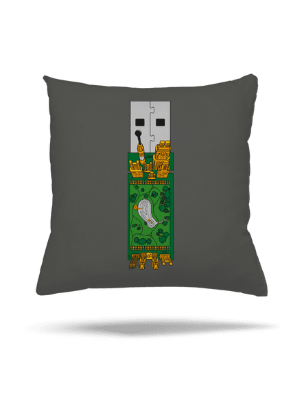 USB city párna Gray Pol