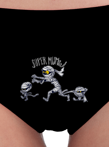 Super mumie női bugyik Black