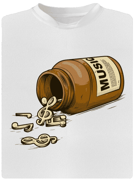 Music Pills gyerek sport póló White