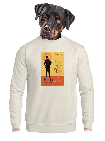 Le Chat Noir unisex crewneck Off White