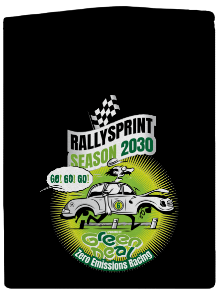 Rallysprint 2030 cipzáras férfi pulóver Black