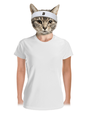 Nyomtatás nélkül női sportpóló White